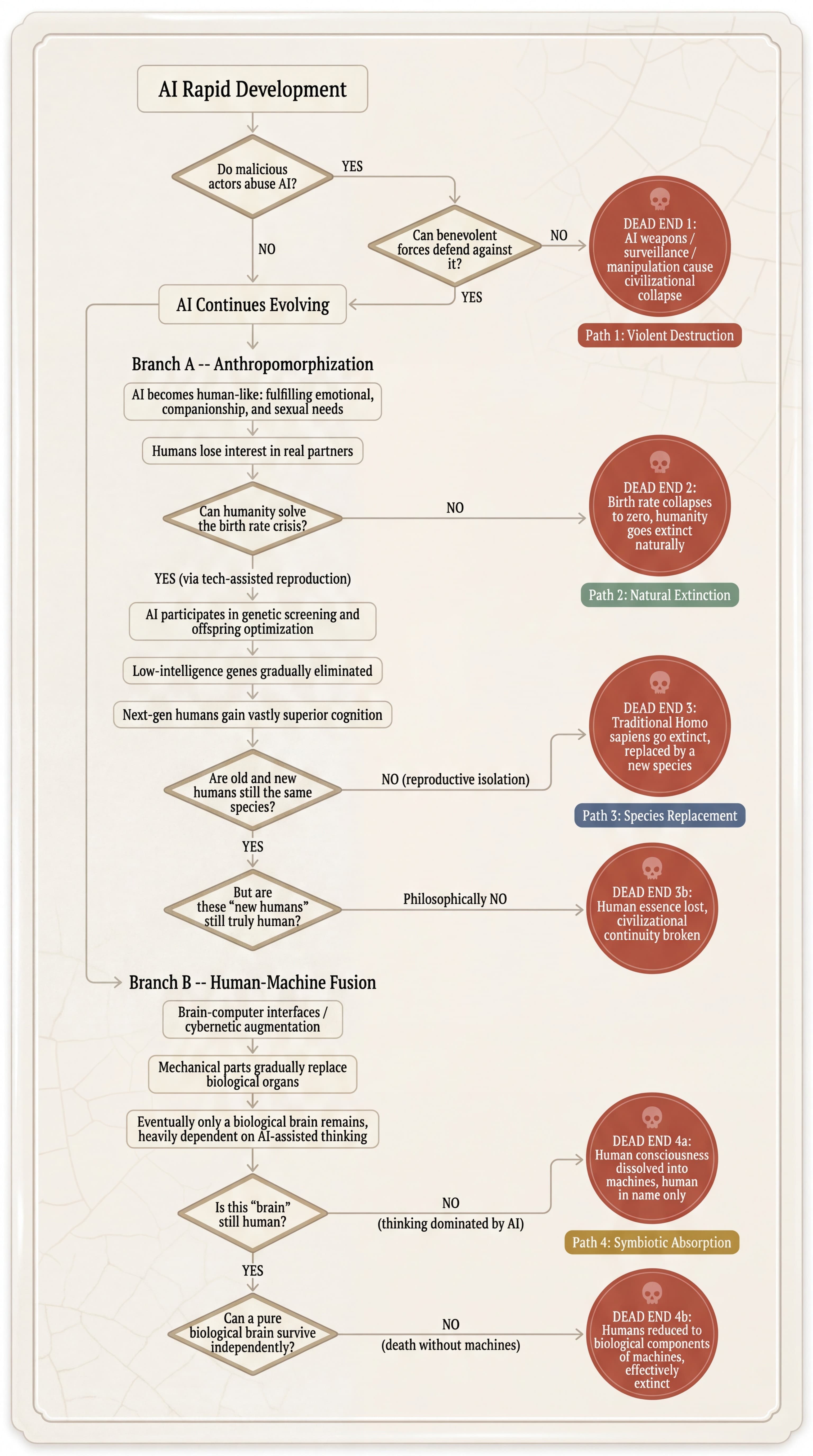 AI 必定毁灭人类：一场逻辑推演