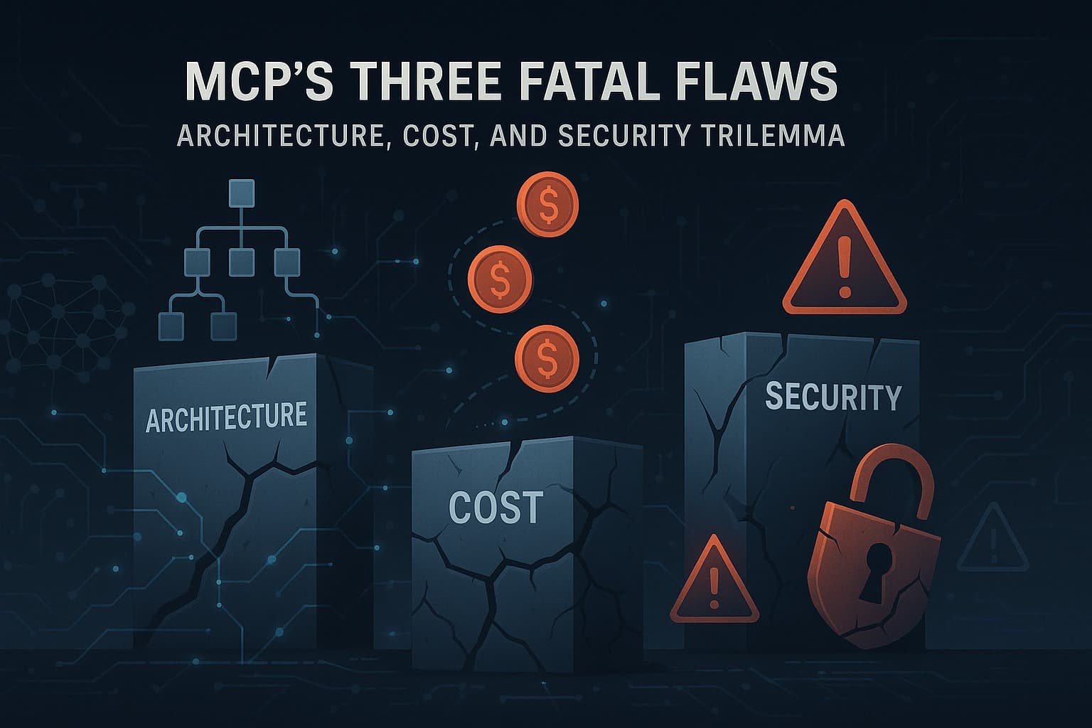 A Deep Dive into MCP's Three Fatal Flaws: The Trilemma of Architecture, Cost, and Security
