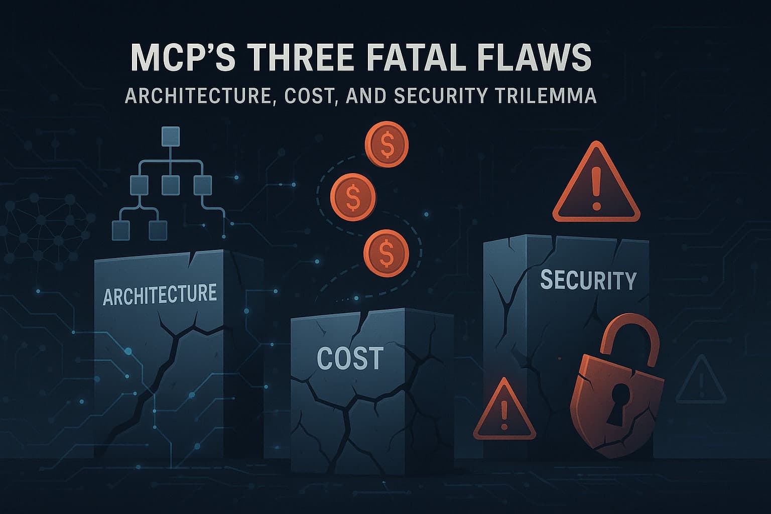 A Deep Dive into MCP's Three Fatal Flaws: The Trilemma of Architecture, Cost, and Security