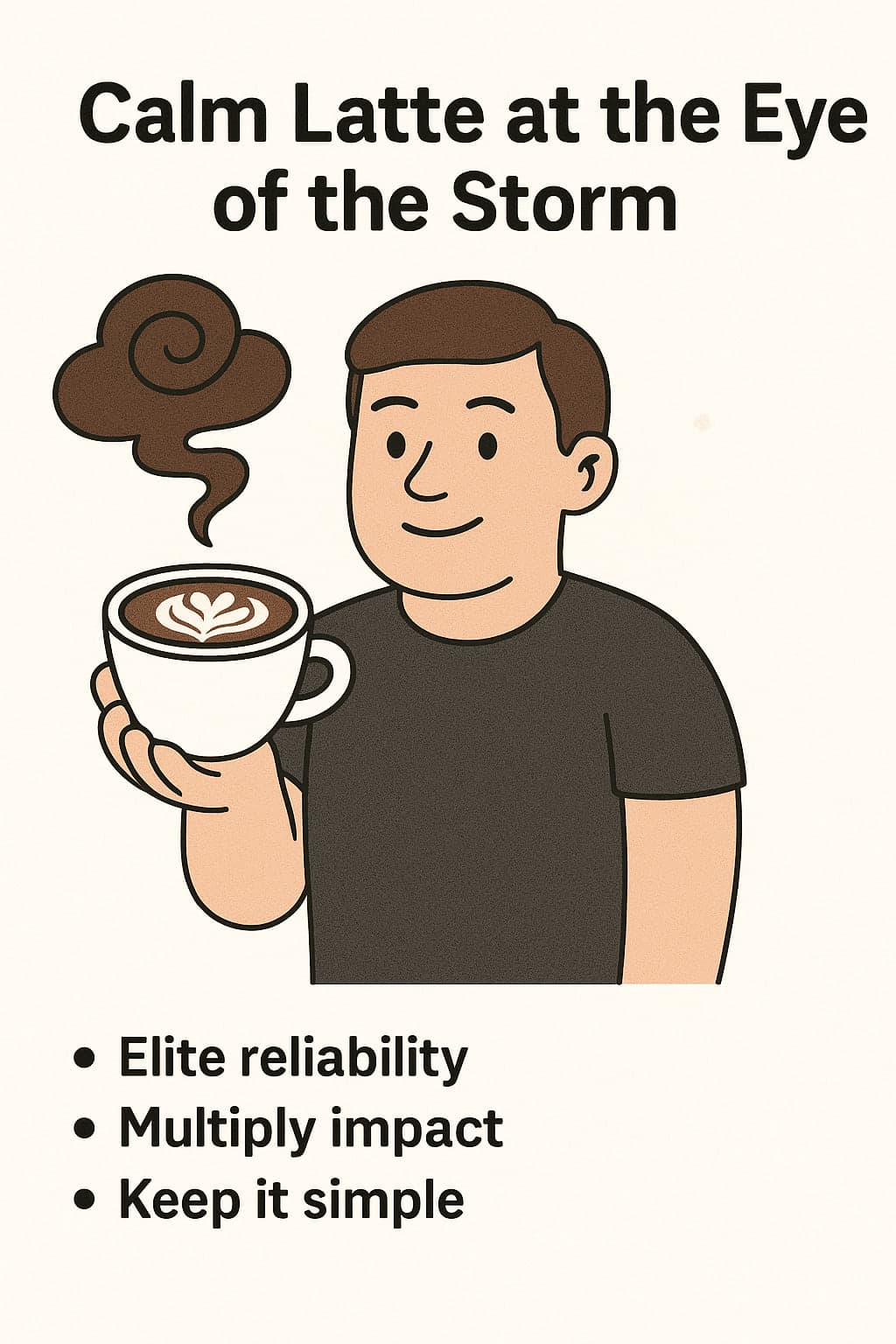 Calm Latte at the Eye of the Storm