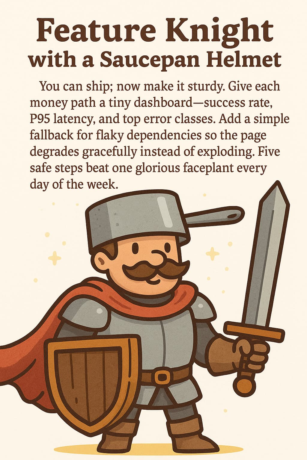 Feature Knight with a Saucepan Helmet